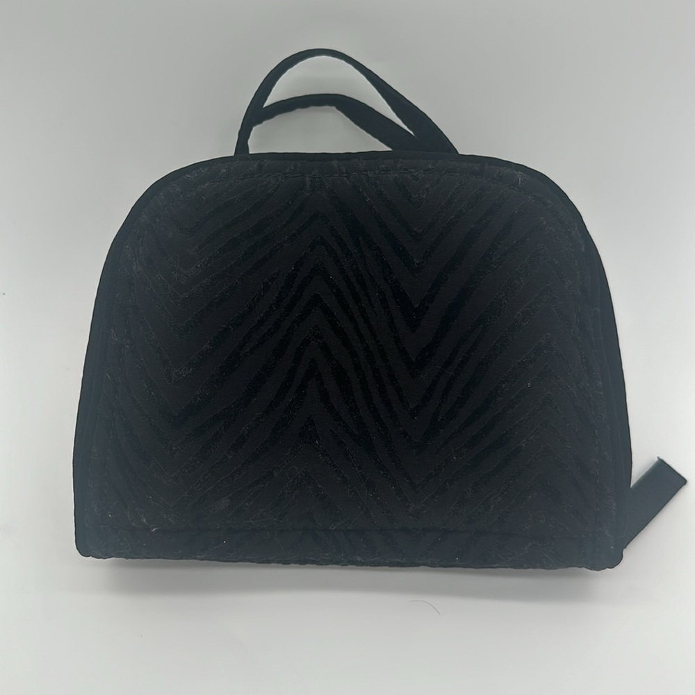 Vera Bradley Travel Jewelry Organizer - Classic Black with Zebra Velvet - Picture 3 of 7